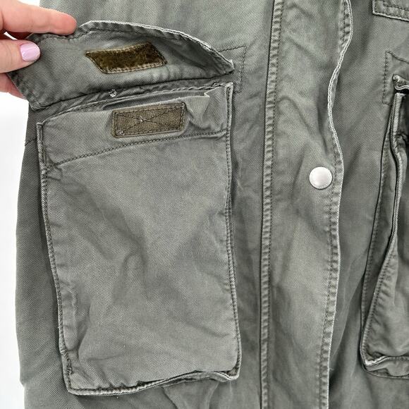 American Eagle Women's Army Green Military Style Cotton Jacket Size Small. - Picture 14 of 14